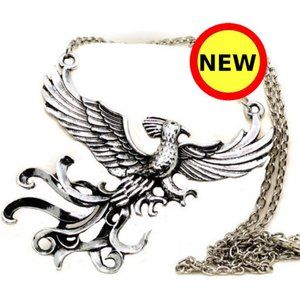NEW Phoenix Bird Statement Necklace